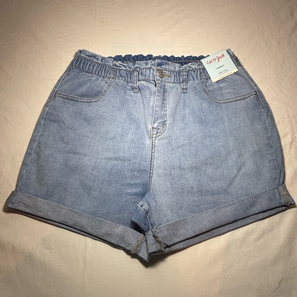 Cat & Jack Women's Soft Blue Jean Shorts